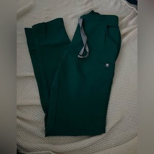 Figs Yola Skinny Scrub Pants - Hunter Green-